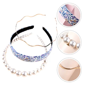 

3pcs Women Hairband Delicate Lightweight Headdress Accessory Hairband Hair Hoop for Women Girls