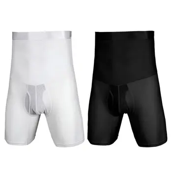 

Mens Tummy Control Shapewear Shorts High Waist Slimming Underwear Body Shaper