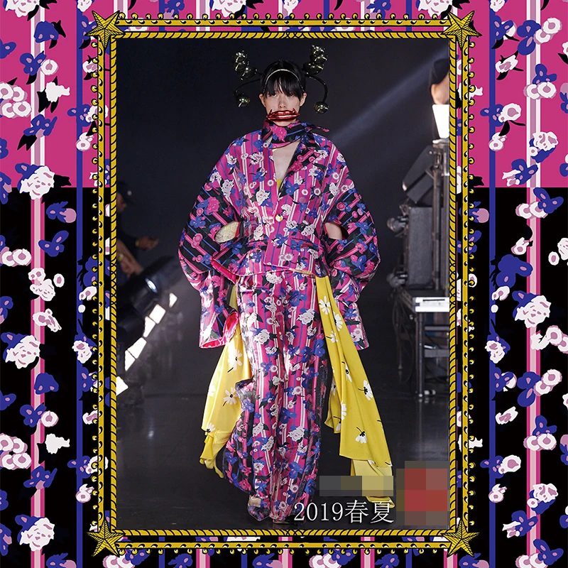 147 см широкая ткань с принтом измерительное микро эластичное платье 100%