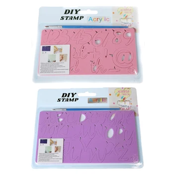 

1 Sheet of DIY Embossed Mold Alphabet Number Cake Cookie Molds Fondant Cutter Cake Tools Fondant Decor Baking Tools