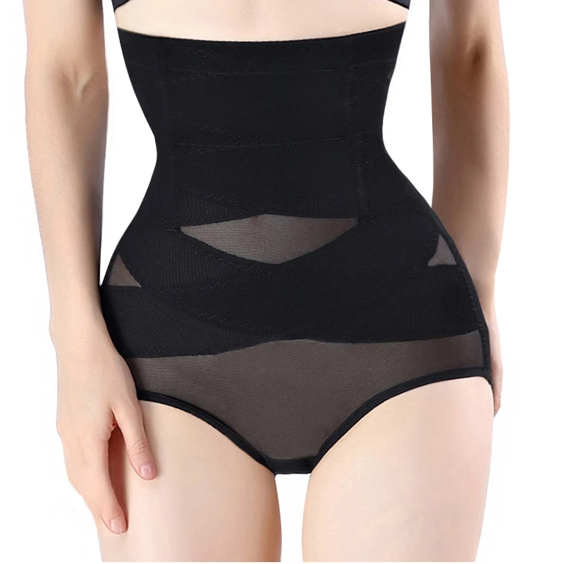 

Women High Waist Trainer Body Shaper Panties Tummy Belly Control Body Slimming Control Shapewear Girdle Underwear Transparent