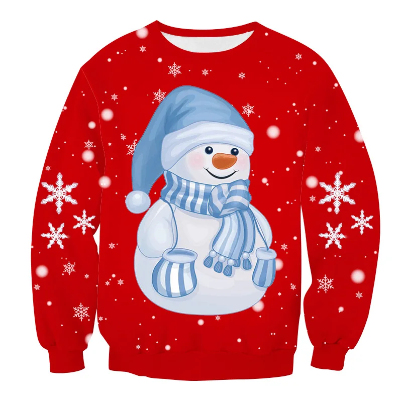 GK520 Уродливый Рождественский свитер для женщин/мужчин Kersttrui Pull De Noel Свободный пуловер 3D мультфильм косплей Зимние Топы Одежда Джерси Mujer - Цвет: GK520
