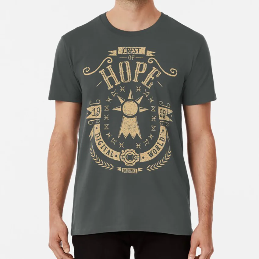 Hope T shirt crest of light digimon digital monsters tk patamon classic nostalgic handmade digivice angemon