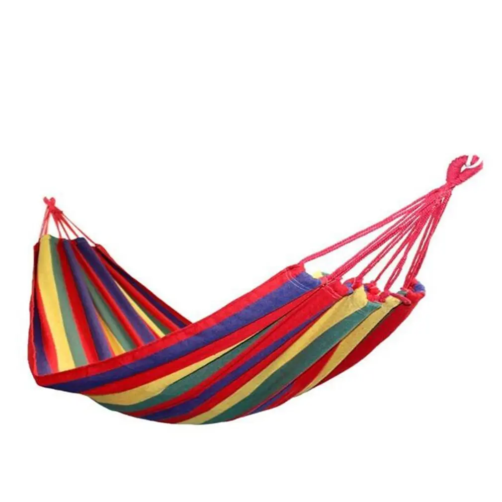 

Portable Cotton Rope Outdoor Hammock Duyan Strong Enough Easy to Carry 120Kg Easy Fixing For Outdoor Sports