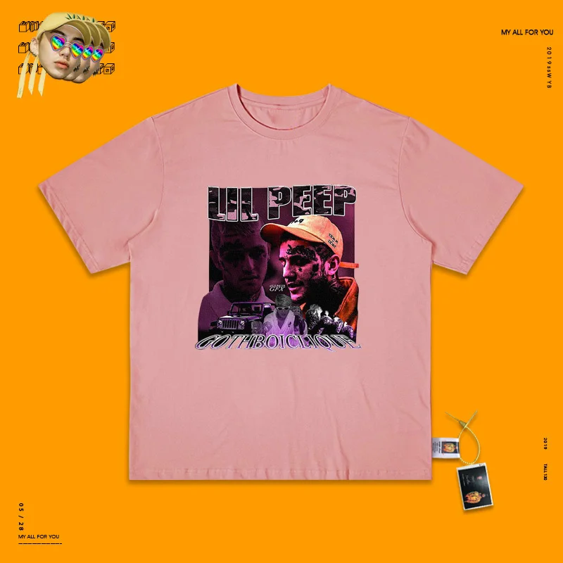 Big Bang хип-хоп Lil Peep Do используется Паровая волна футболка плакат основы короткий рукав для мужчин и женщин Рок