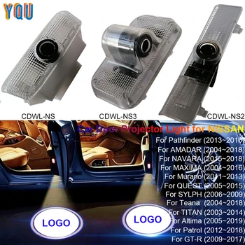 

For Nissan Teana j32 j31 Murano Patrol LED Car Door Projector Light Luces Para Auto Welcome Interior Laser Logo Lights Carro Luz