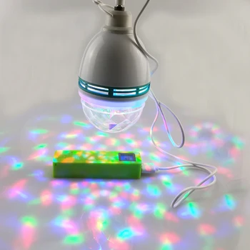 

5V Usb Portable Stage Effect Party Lights Auto Rotating Led Projection Disco DJ Outdoor Dance Lamp Disco Ball Rechargeable light