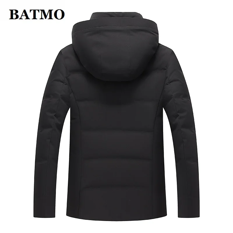 BATMO Новое поступление Зима Высокое качество 90% белый утиный пух с капюшоном куртки мужские зимние пальто 938