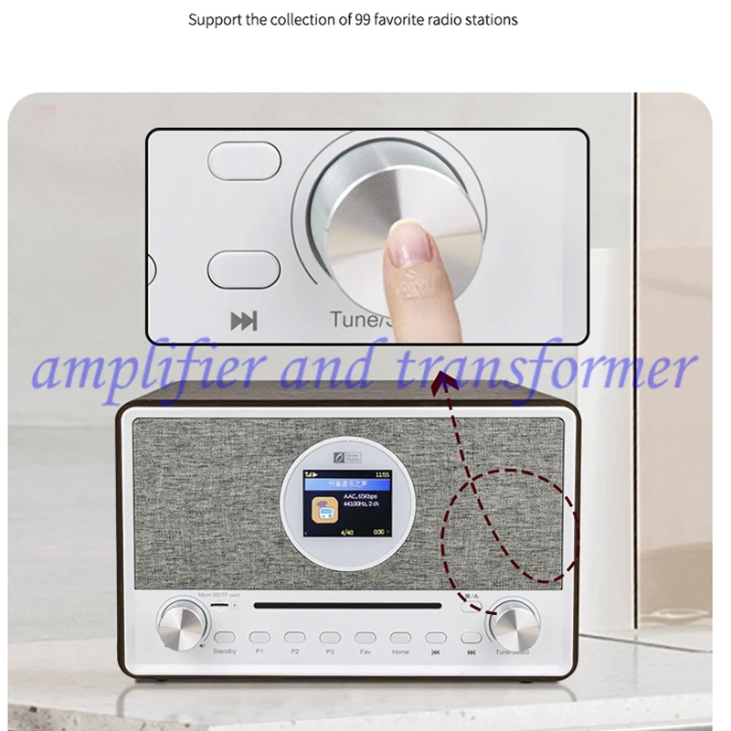 Океанская цифровая Интернет-радио улучшенная беспроводная Wi-Fi smart новая Bluetooth