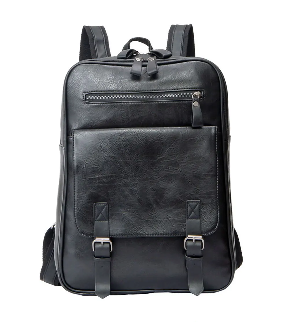 

Manufacturers Direct Selling PU Leather Backpack Men's School Bag Men's Korean-style Backpack Men's Large Capacity MEN'S Compute