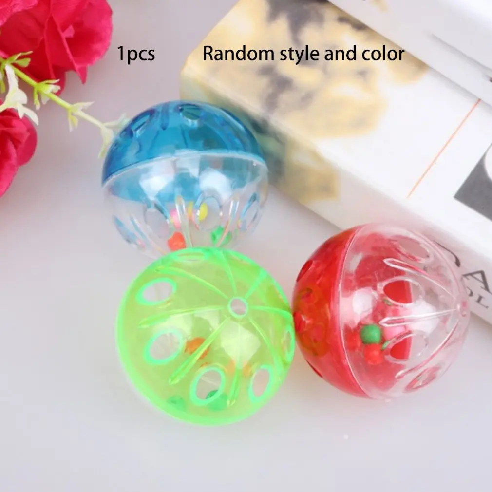 Pet Toy with Bell Ringing Heart Ball Cat Sounding Toy Pet Training Cat Bell Ball Cat Toy Funny Sound Toy