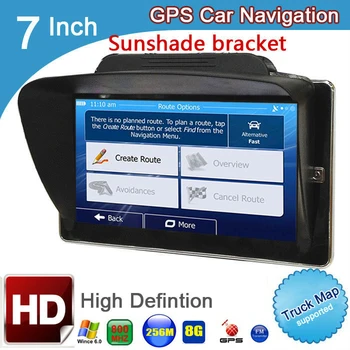 

7" Spain truck GPS NavigatIon 800Mhz FM DDR3 256M 8GB CE6.0 vehicle navigator maps for navitel/ espanol/uk/Europe/USA/spanish