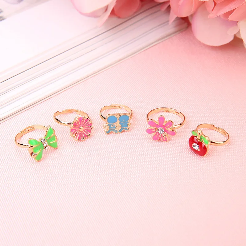 36 шт. Набор детских колец в виде цветов|Кольца| |