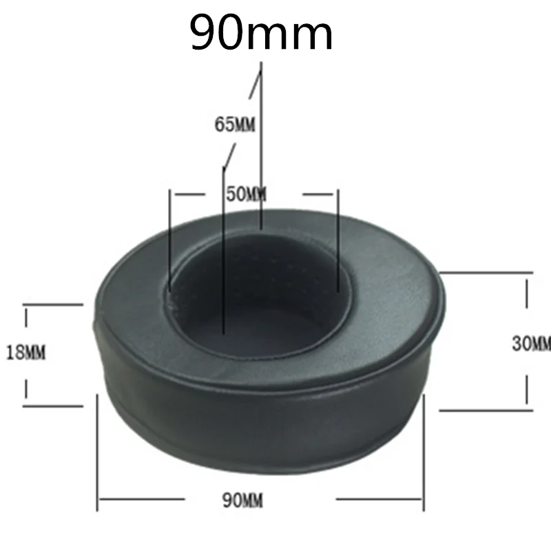 Earpad Redondo de Couro Perfurado Espuma Macia Earpad Redondo Heepskin Headphones 80 mm 85 mm 90 mm 95 mm 100 mm 105 mm 110 mm - Image 6