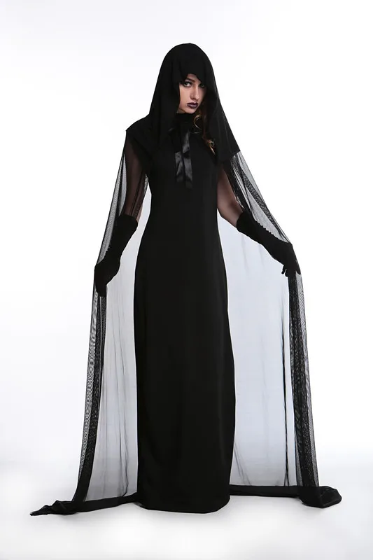 Fashion Halloween, Black Devil Costume, Christmas Dress, Witch, Blood Sucking And Disguise Uniform, Party S Dress Code