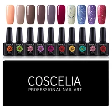 10 шт./партия Гель-лак для ногтей, набор для маникюра, Гель-лак для ногтей, базовый топ, Гель-лак для ногтей, набор инструментов для маникюра