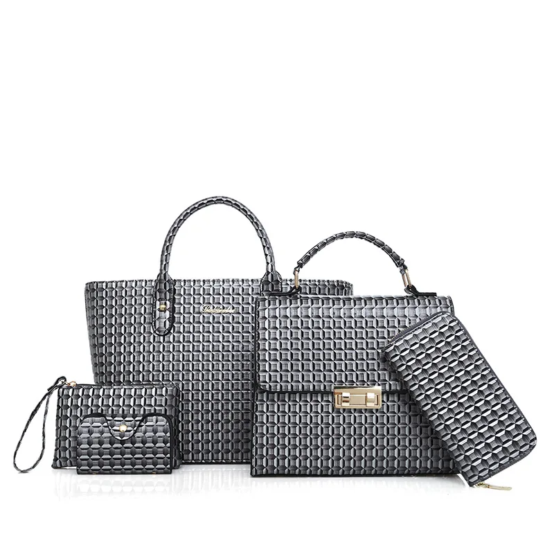 

2017 New Style Spring And Summer WOMEN'S Bag Different Size Bags Five-Piece Europe And America WOMEN'S Fashion Handbag Shoulder
