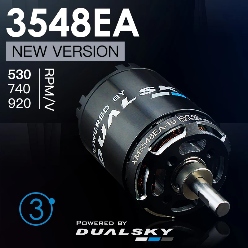 Бесщеточный двигатель DUALSKY XM3548EA V3 530KV 740KV 920KV для 32E эффективная модель самолета