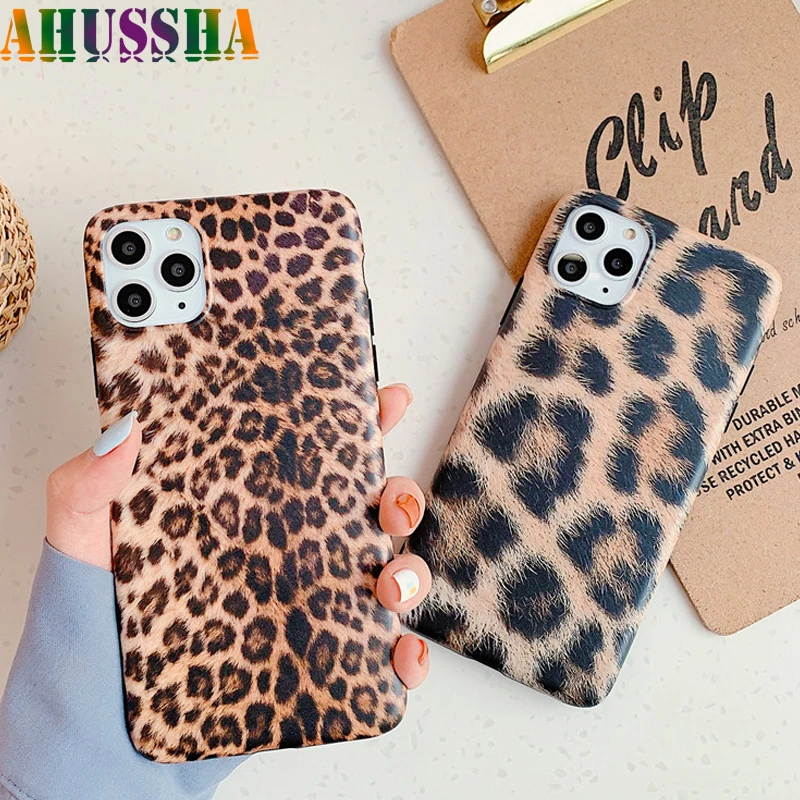 Leopard Case For Iphone 11 Pro Max Fundas ForIphone XR X XS 6S 6 S 7 8 Plus Back Cover Soft IMD Silicone Coque Capa |