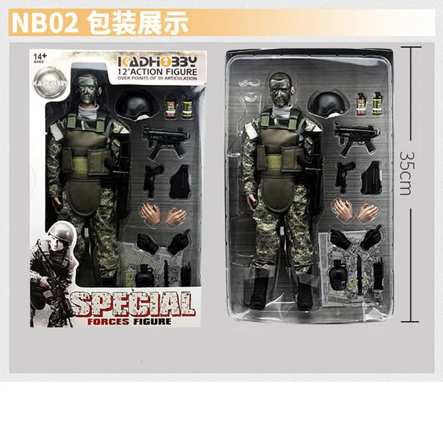 Collection NB01A NB02A NB03A NB04 NB05 1/6 Military Army Combat Swat Police Soldier ACU Forces Figure Model Action Figure Toys 2