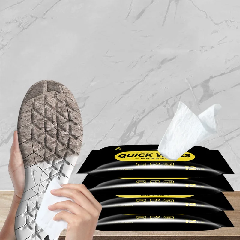 12/30pcs Disposable Shoes Clean Wipes Portable White Cleaning Care Sneakers Quick Wet Travel carry | Дом и сад
