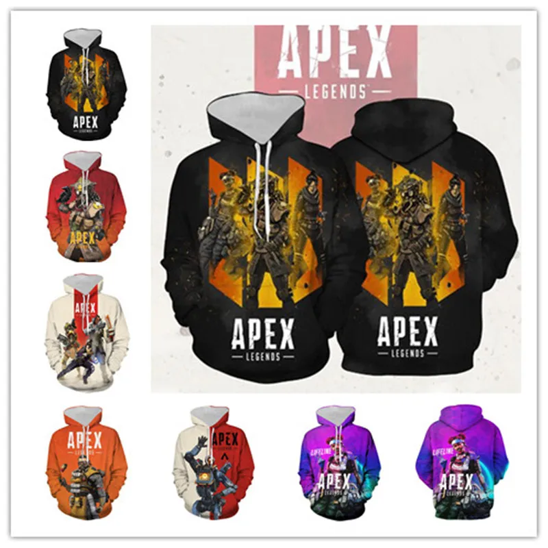 Игра Apex legends Косплей герой костюмы с капюшоном для мужчин и женщин 3D цифровая печать Новинка