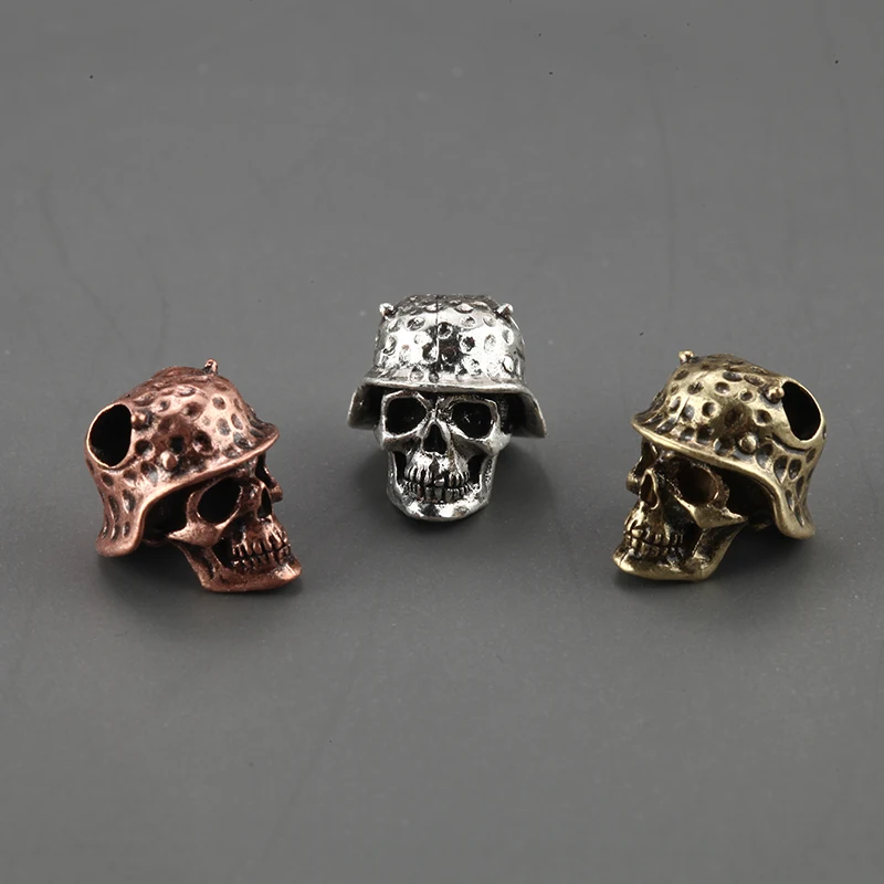 

Paracord Beads for Jewelry Making Supplies Gold Gothic Skull Soldier Spacer Beads Diy BraceletAccessories Wholesale Lots Bulk