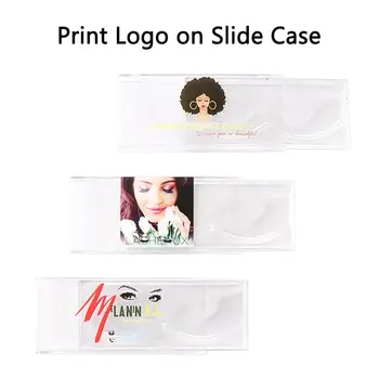 

Print Logo On Sliding Case Cover ( Regular Slide 11x5cm Large Slide 12x5.5cm ) Custom Lash Packaging