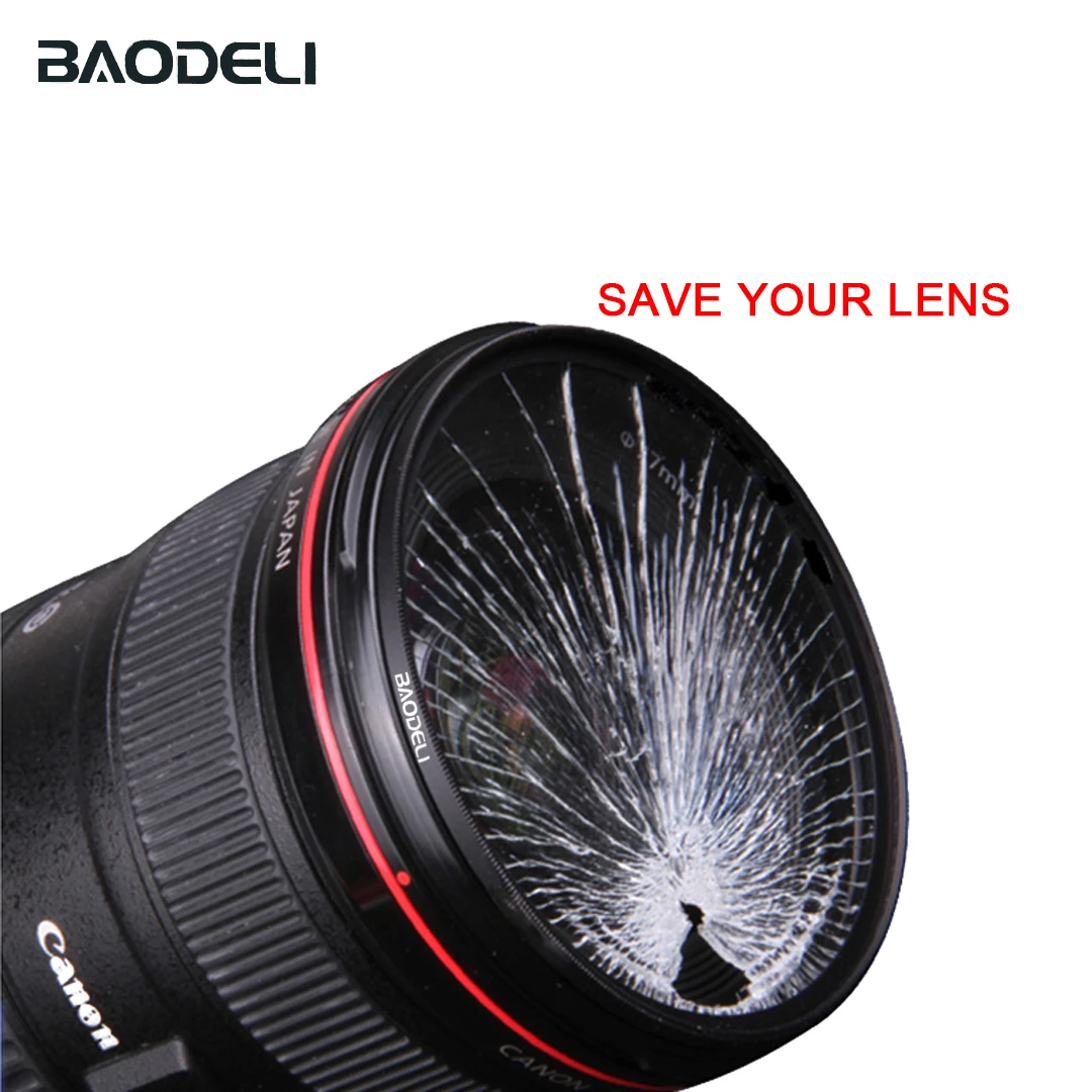 

BAODELI Uv Filter 37 46 49 52 55 58 67 72 77 82 Mm For Lens Camera Canon T6 77d M50 Nikon D3500 5100 5600 Sony A6000 Parts X3000