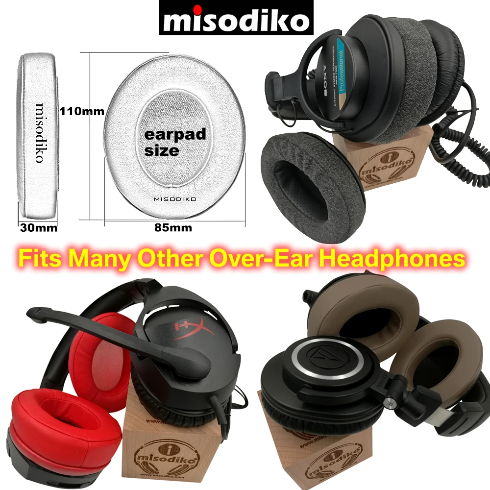 Замена амбушюр misodiko подушечки [модернизированный] для ушей Sony ATH M50s AKG K240 HyperX Cloud