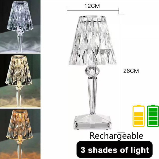 Night Light USB Crystal Projector Atmosphere Led Table Lamp Room Decor Nights Lamp Lights For Bedroom Home Decoration