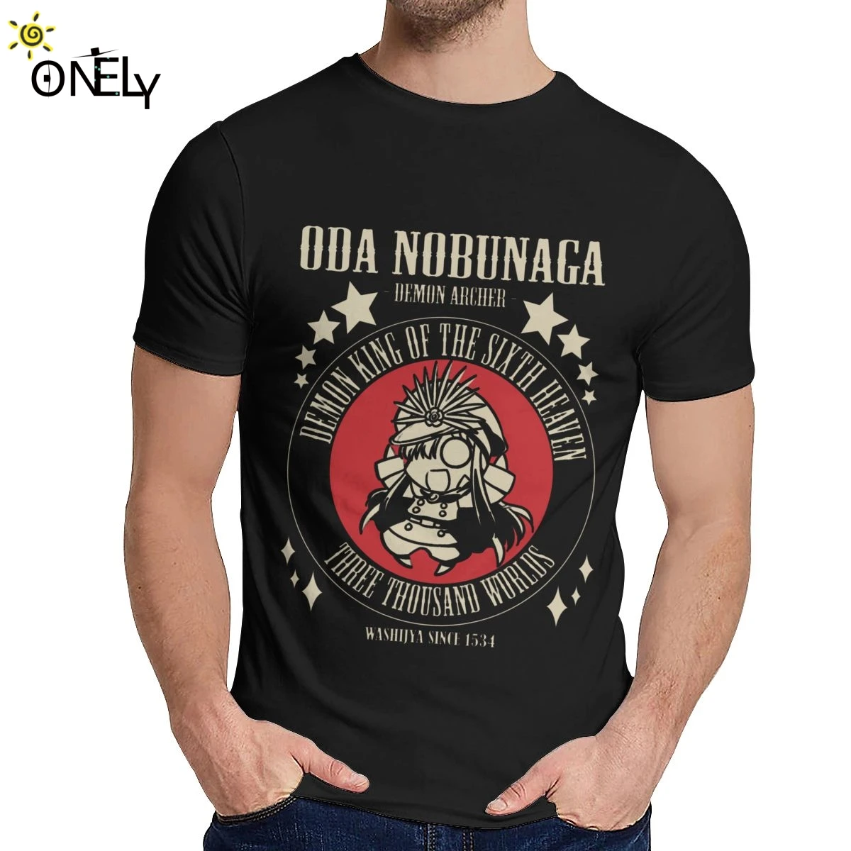 Последние Oda Nobunaga Demon Archer футболка унисекс сумасшедшая хлопок короткий рукав круглый вырез