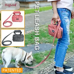 Портативный собачий поводок для выгула собак нейлоновый поводок для домашних животных собака кошка сумка для поводка Водонепроницаемый