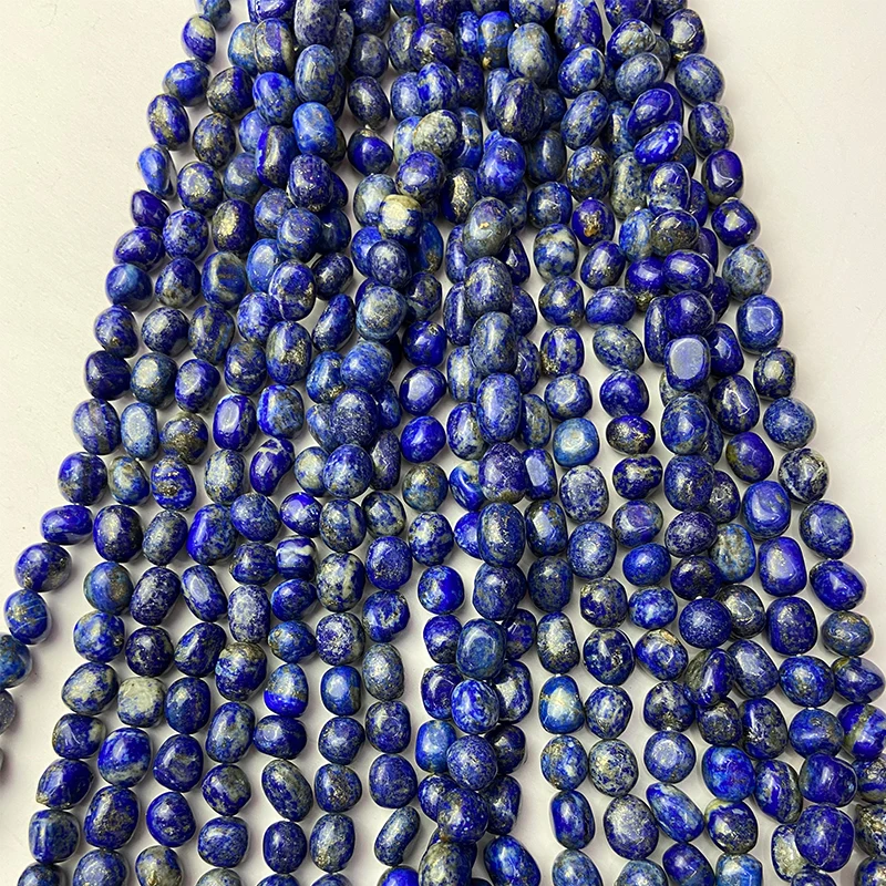 

Lapis Lazuli Irregular Oval Agates Quartz Lava Beads For Jewelry Making DIY Bracelet Accessories 15'' Strand 8mm*10mm