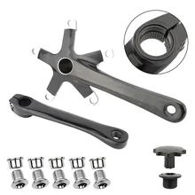 

Bike Crank Set 130 BCD with 170mm Crank Chainring Bolts Compatible with Single/Dual Crankset Mountain Bike Road Bike Accessories