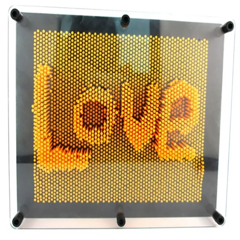 

Pin Art 3D Sculpture DIY Needle Carving Mold Desk Toy Decoration Hogar Maison Decorative Room Ornaments Home Decoration SM