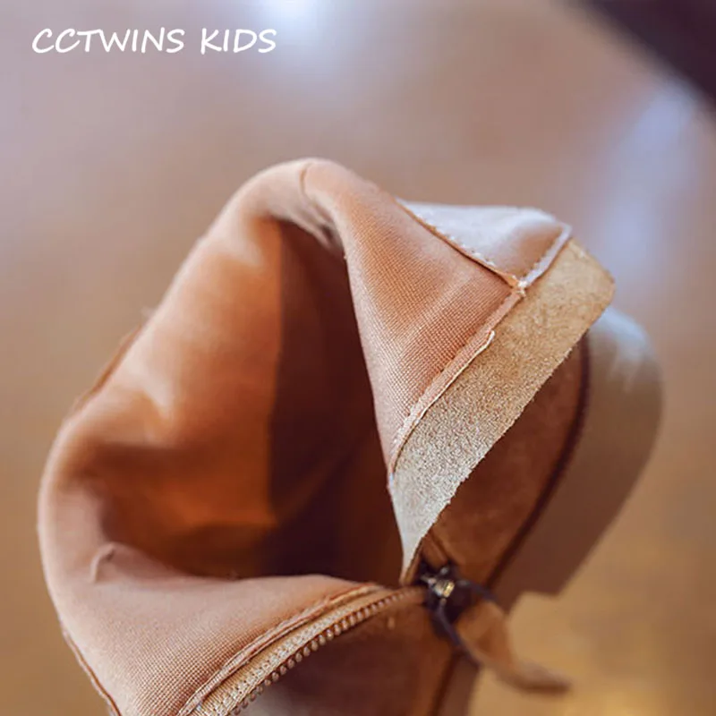 CCTWINS/детская обувь; коллекция года; сезон осень; модные детские ботильоны; замшевые ботинки для маленьких девочек; брендовая черная обувь с кисточками; FB1677