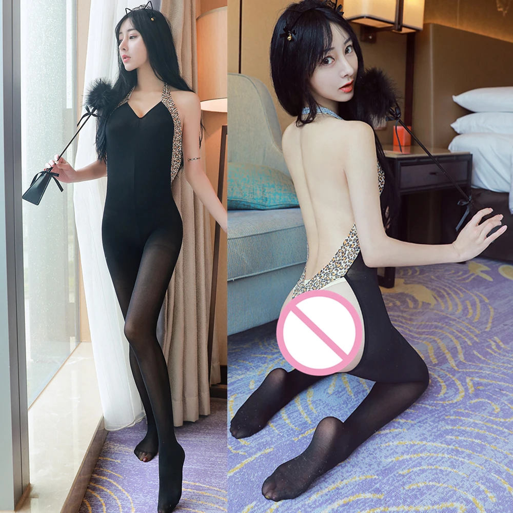 Пикантная обувь в сеточку женская с открытой промежностью костюм кошки сетчатые