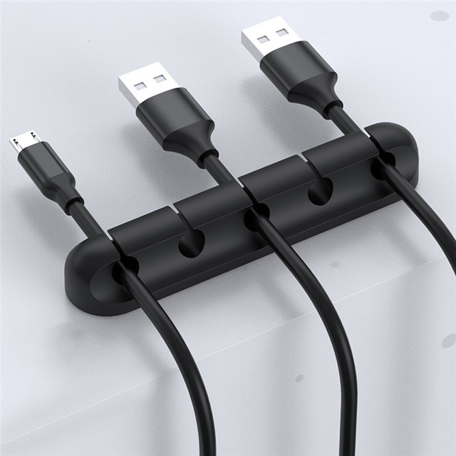 Fixed Organizer Silicone USB Cable Winder Desktop Tidy Management Clips Cable Holder For Mouse Headphone Wire Organizer