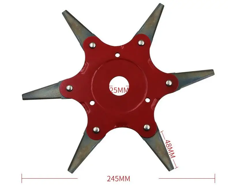 1 шт., новинка, триммерная головка, 6 зубьев, кусторез, лезвие для садовой травы, режущая часть для сельскохозяйственных кусторезов, аксессуары для газонокосилки