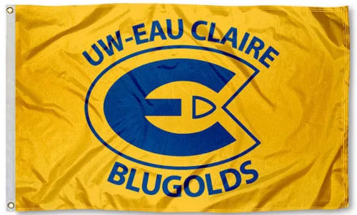 3ft x 5ft3 x 5ft UWEC Blugolds Флаг Колледжа печати баннер, флаг из полиэстера Размер 150*90 см