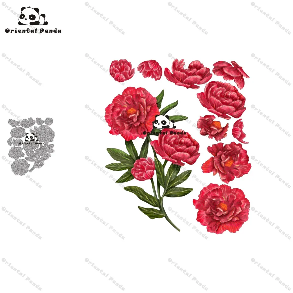 Новые штампы 2020 пион металлические diy фотоальбом трафарет для скрапбукинга