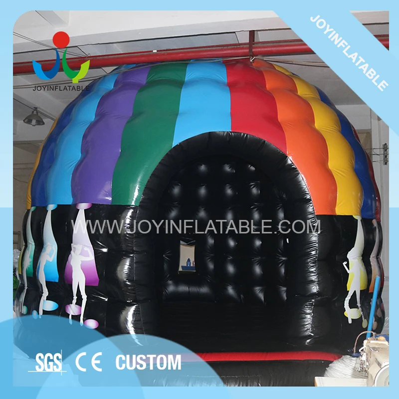 Kids Adults Music Party Disco Dome Bounce House With Light Hook Made of Best Pvc Tarpaulin-3