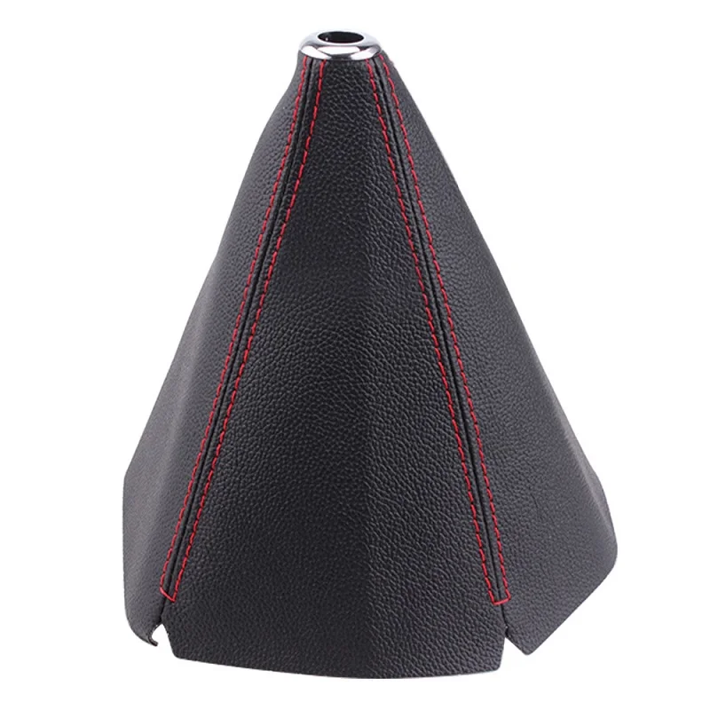 Universal 16mm PU Leather Carbon Fiber Shift Boot Cover