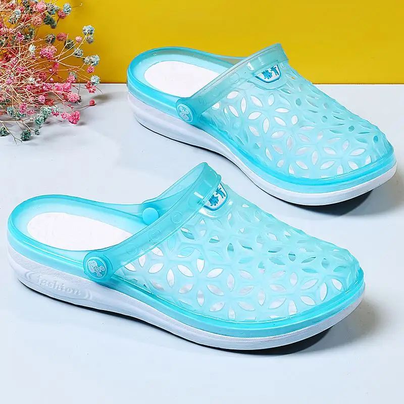 Original Classic Clogs Garden Flip Flops Water Shoes Women Summer Beach Aqua Slipper Outdoor Swimming Sandal Specialist Shoes - Color: Sky blue