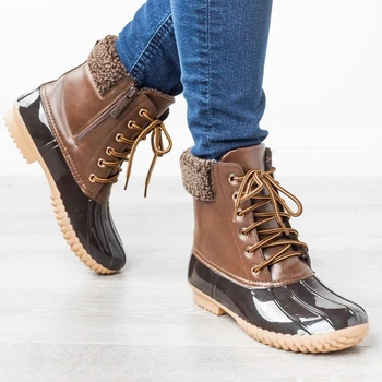melhor Botas Retro Mulheres Punk Goth Lado Zíper Correspondência Cor Botas Moda Dedo Do Pé Apontado Sapatos De Salto Baixo Mulher 2020 Novas Botas De Neve