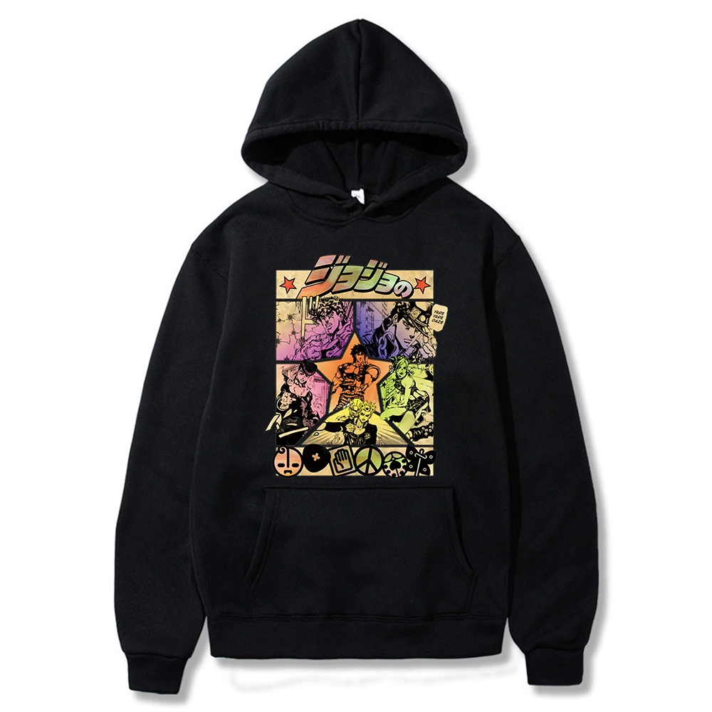 

Men's Hoodie JoJo Bizarre Adventure Hoodie Streetswear Sweatshirt Pullover Hoodies Tops Unisex