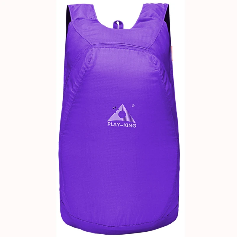 VEQSKING легкий нейлоновый складной рюкзак, водонепроницаемый рюкзак, складная сумка, сверхлегкий рюкзак для женщин и мужчин, для путешествий и пеших прогулок - Цвет: Purple