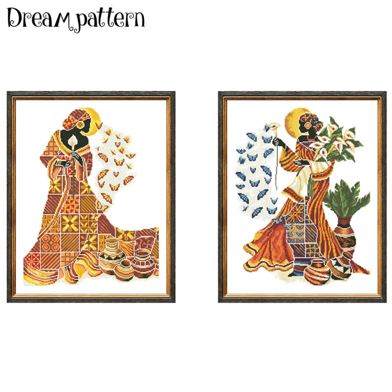 Africa woman cross stitch Ranking TOP6 kits 18ct fabric cotto 11ct 14ct white Max 67% OFF
