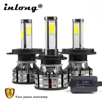

4 Sides 360 Degree H7 led Headlight No Error H4 Led Bulbs Canbus Car Headlamp Bulb H11 9005 9006 80W 14000LM Auto Fog Light 12V